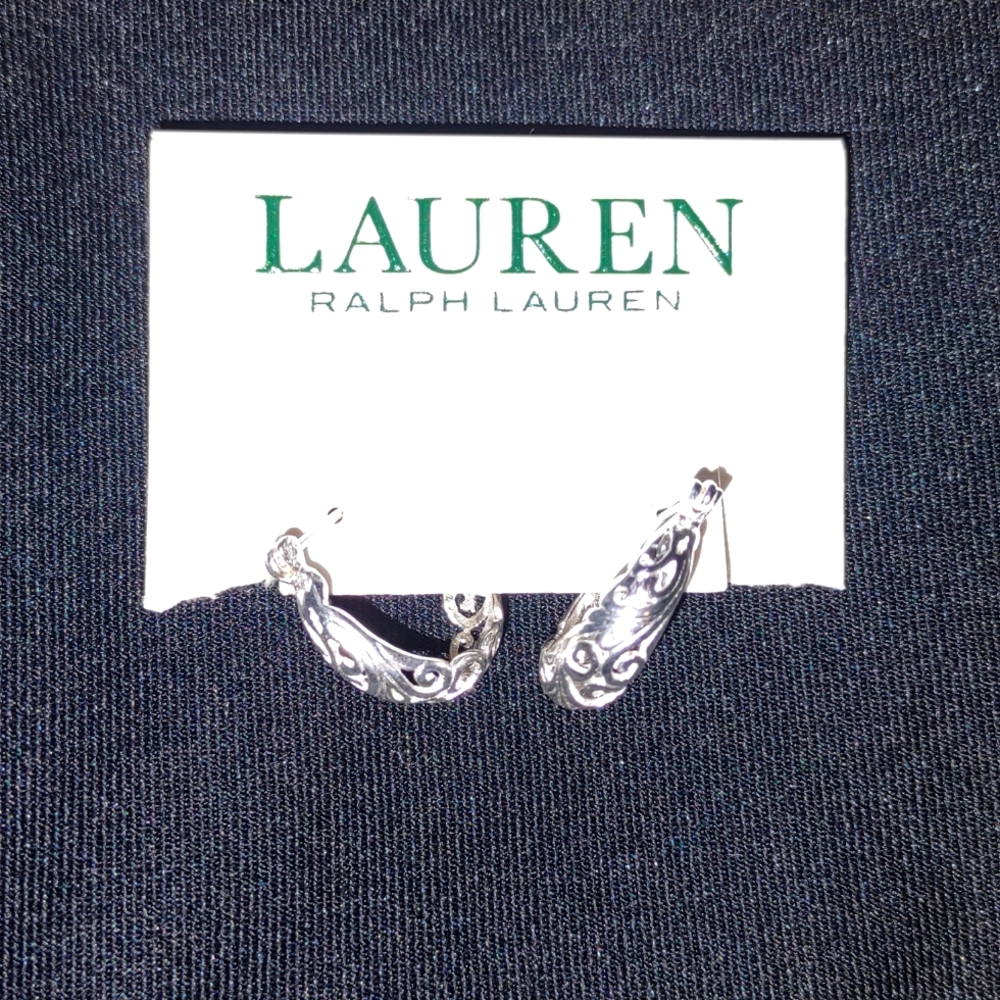 Sterling silver hoop earrings